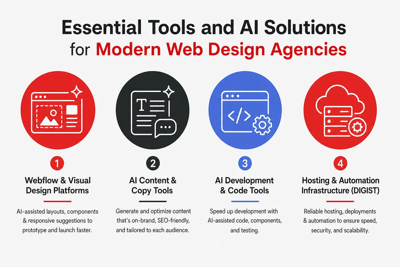 How to Start and Grow a Profitable Web Design Business in the Age of AI , Essential Tools and AI Solutions for Modern Web Design Agencies