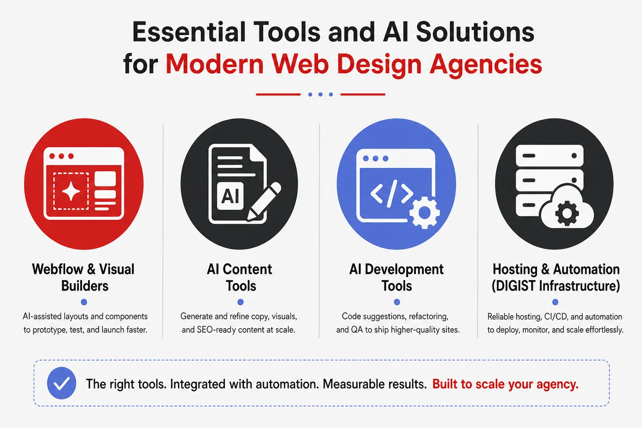 How to Start and Grow a Profitable Web Design Business in the Age of AI , Essential Tools and AI Solutions for Modern Web Design Agencies