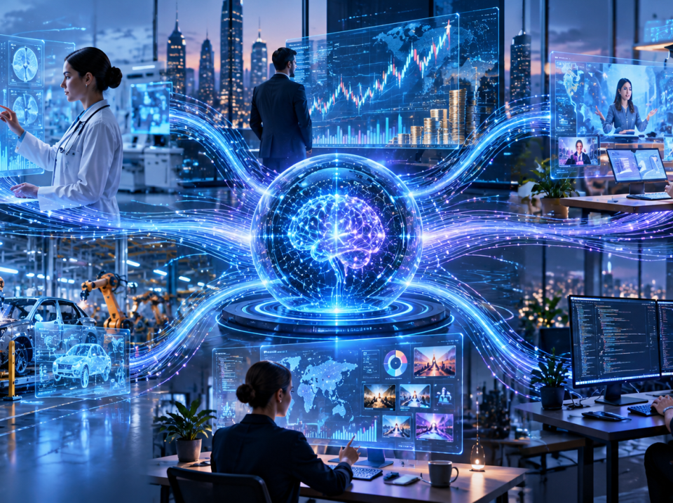 Artificial intelligence transforming healthcare, finance, education, manufacturing and business in 2026